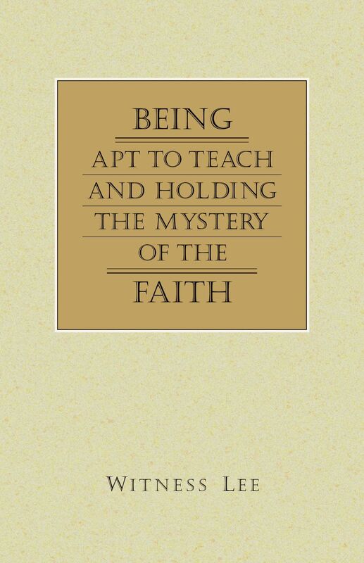 Being Apt to Teach and Holding the Mystery of the Faith