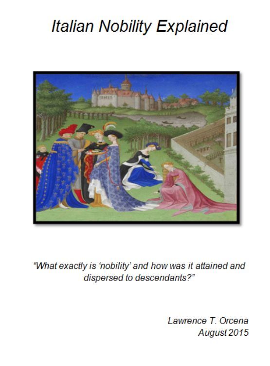Italian Nobility Explained