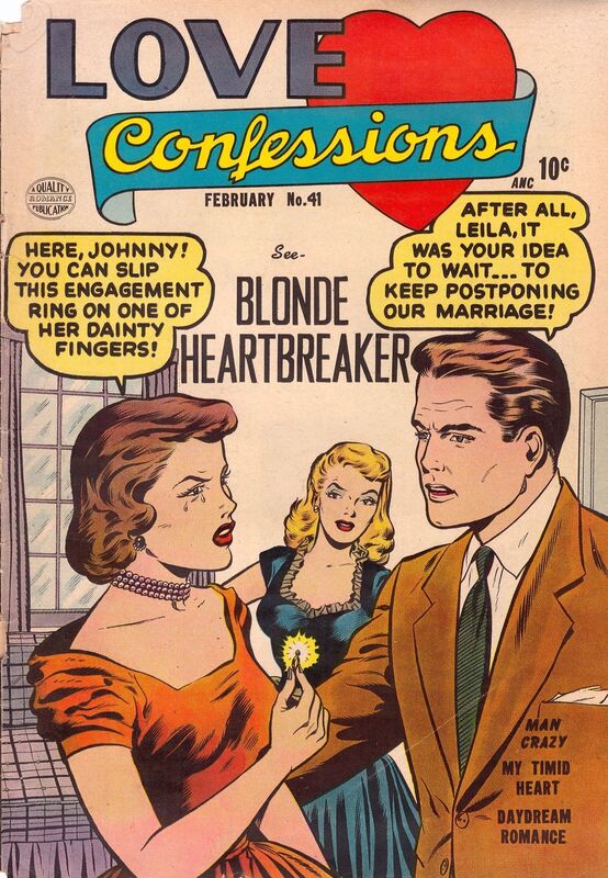 Love Confessions Number 41 Love Comic Book