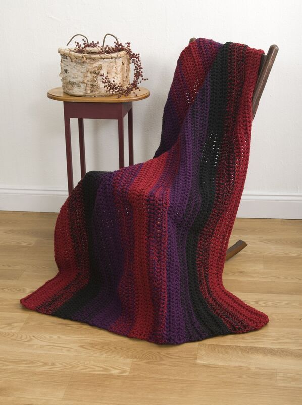 Simple Stripes Throw - Crochet Pattern