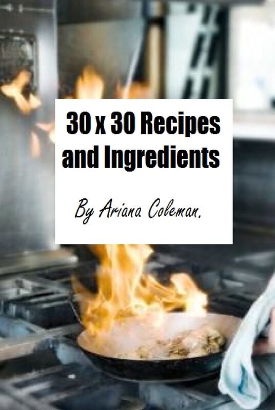 30 x 30 Recipes and Ingredients