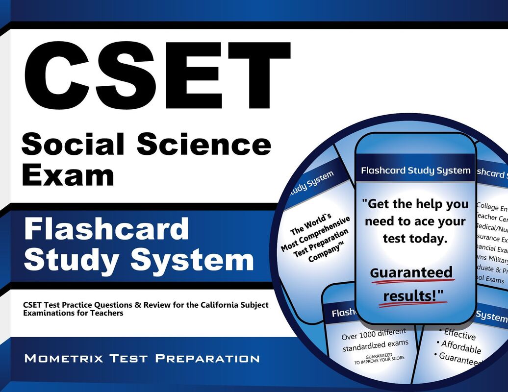 CSET Social Science Exam Flashcard Study System: CSET Test Practice Questions & Review for the California Subject Examinations for Teachers