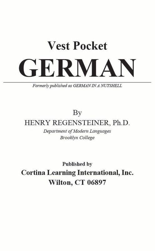 Vest Pocket German