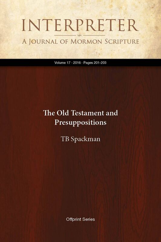 The Old Testament and Presuppositions