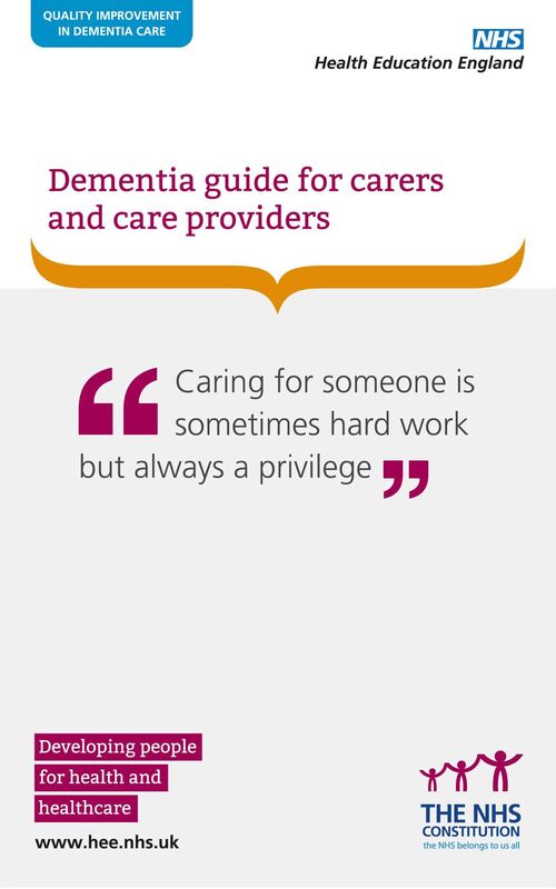 Dementia Guide for Carers and Care Providers