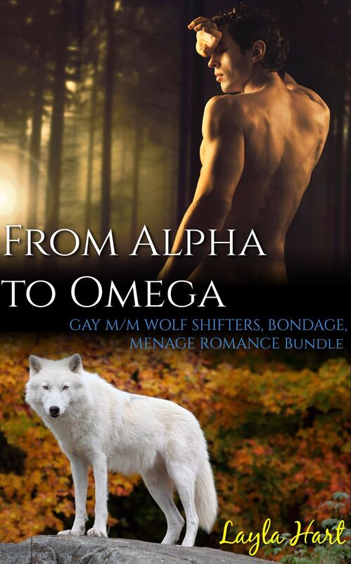 From Alpha to Omega (gay m/m threesome first time bondage captivity kidnapping older younger wolf shifter werewolf sex)