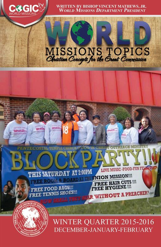 World Mission Topics: Winter 2015-2016