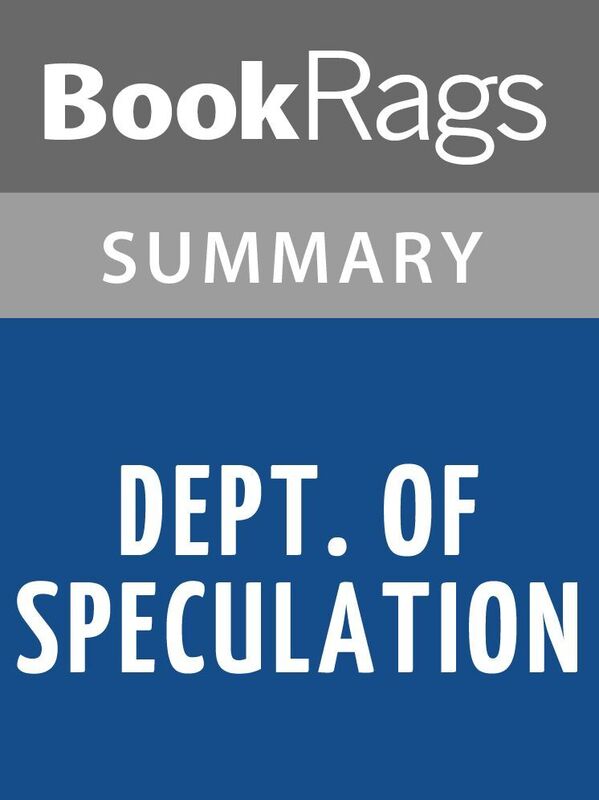 Dept. of Speculation by Jenny Offill Summary & Study Guide