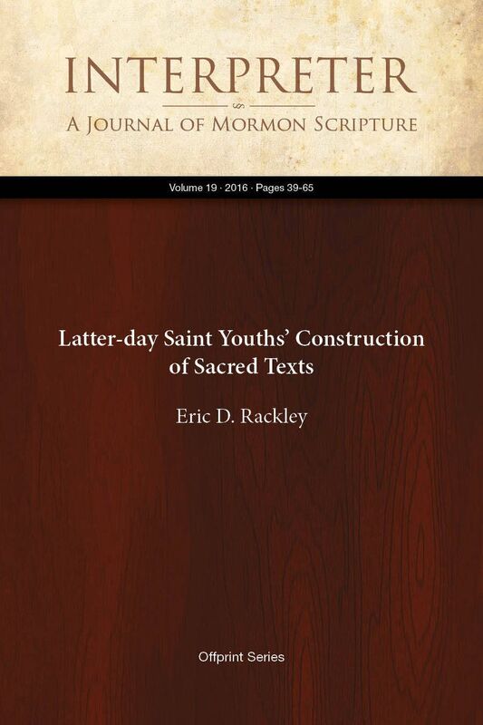 Latter-day Saint Youths Construction of Sacred Texts