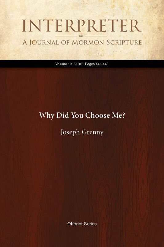 Why Did You Choose Me?