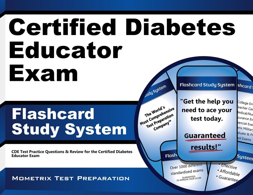 Certified Diabetes Educator Exam Flashcard Study System: CDE Test Practice Questions & Review for the Certified Diabetes Educator Exam