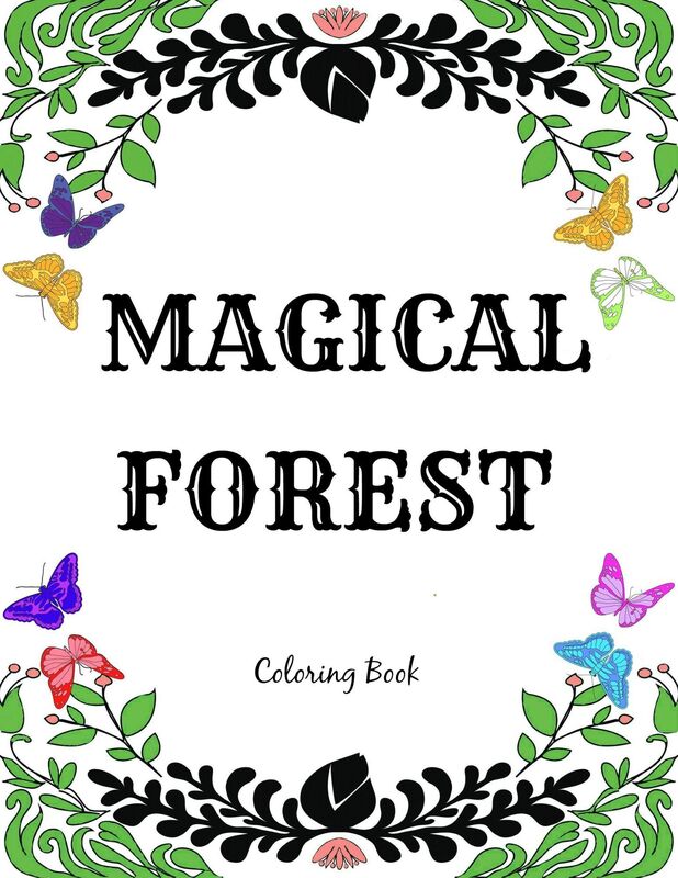 Magical Forest: Creative Therapy Adult Coloring Book