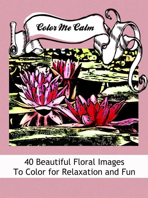 "Color Me Calm" 40 Beautiful Floral Patterns Coloring Book for Adults To Print PDF Digital Download