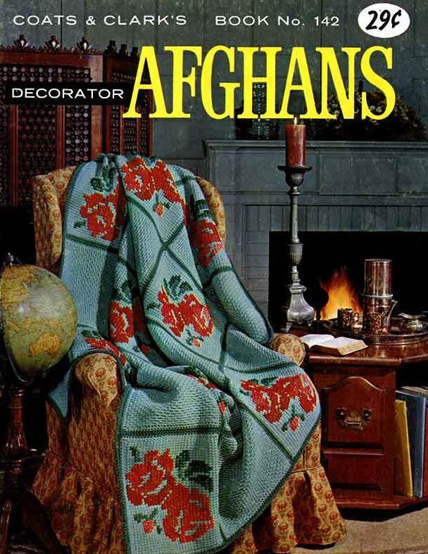 Decorator Afghans Coats & Clark's Book No. 142