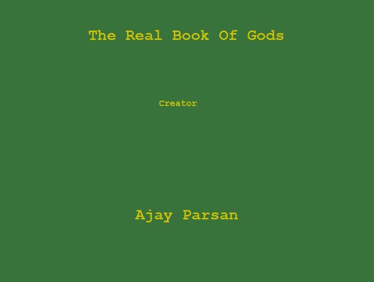 The Real Book Of Gods
