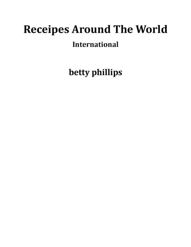 Receipes Around The World: international