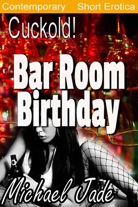 Bar Room Birthday (Cuckolded fetish, boyfriend watches cheating girlfriend do two guys, blowjob, sex in bathroom stall)