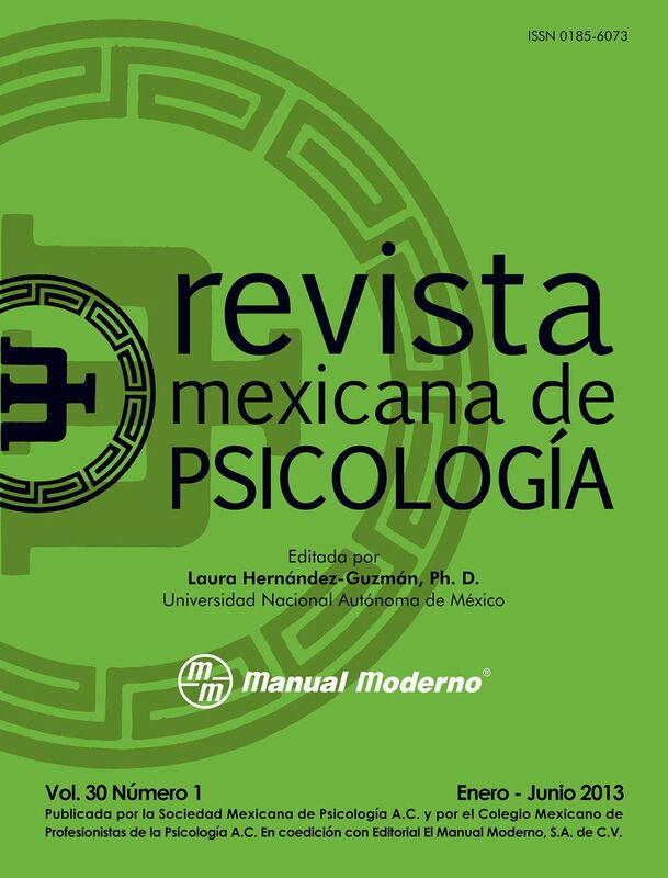 Revista Mexicana de Psicologia. Vol. 30 Num. 1