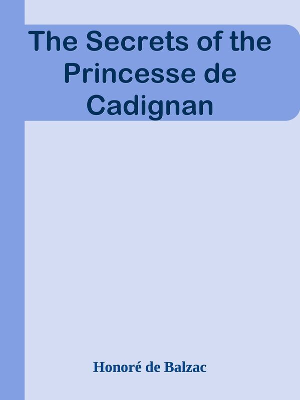 The Secrets of the Princesse de Cadignan