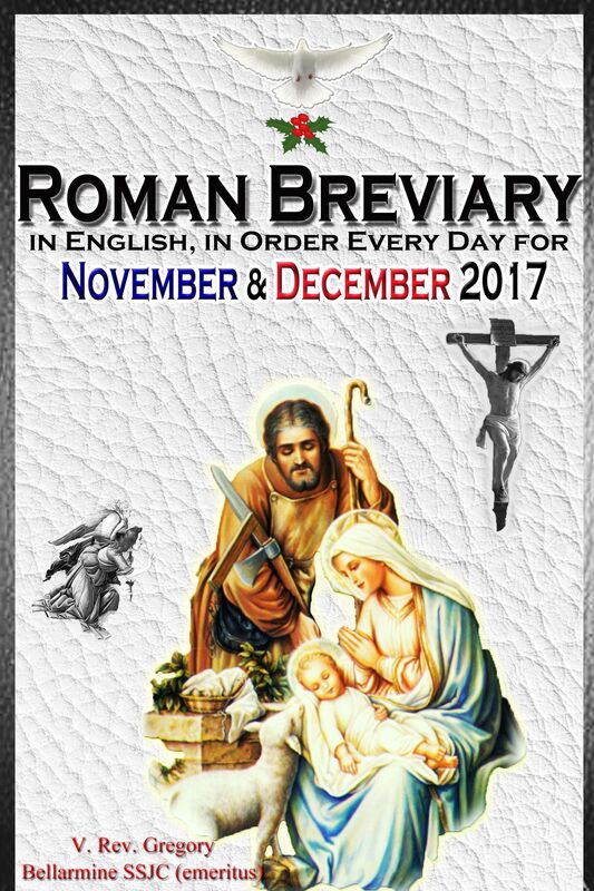 The Roman Breviary: in English, in Order, Every Day for November & December 2017