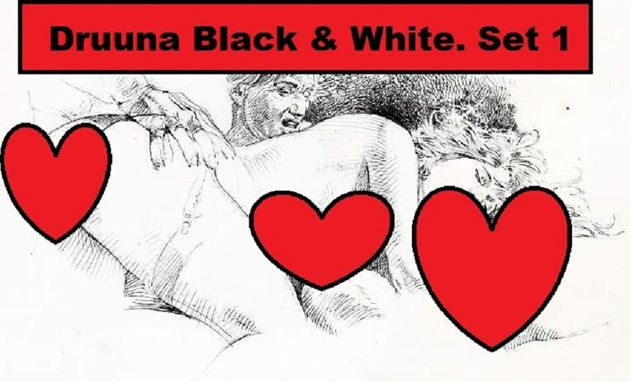 Druuna Black & White Set # 01 (Erotic Comic)