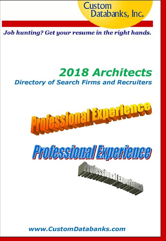 2018 Architects Directory of Search Firms and Recruiters