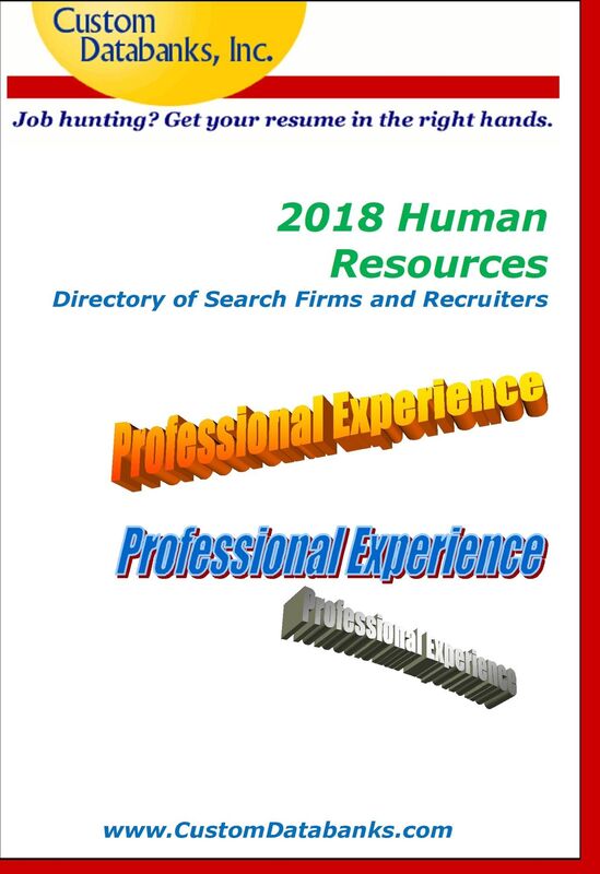 2018 Human Resources Directory of Search Firms and Recruiters