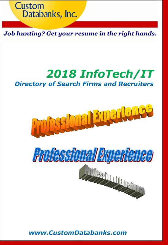 2018 InfoTech/IT Directory of Search Firms and Recruiters