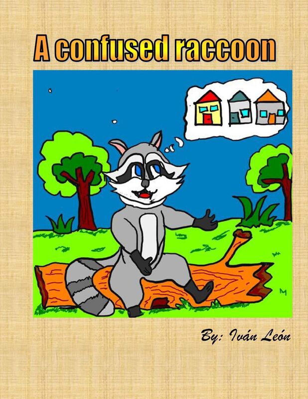 A confused raccoon