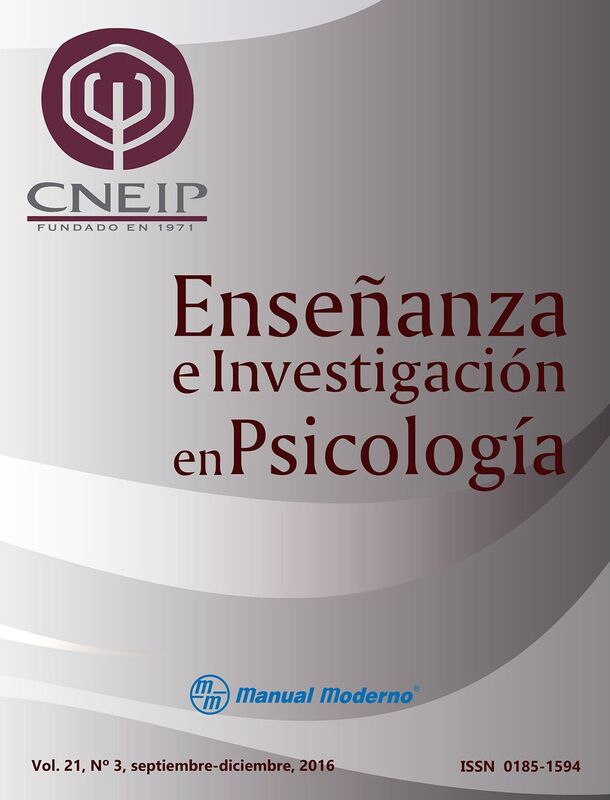 Ensenanza e Investigacion en Psicologia. Vol. 21 Num. 3
