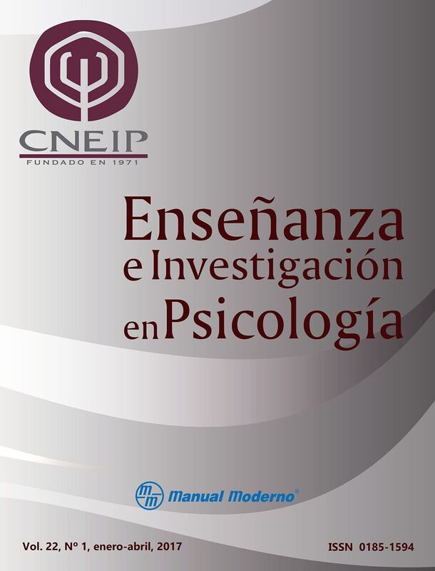 Ensenanza e Investigacion en Psicologia. Vol. 22 Num. 1