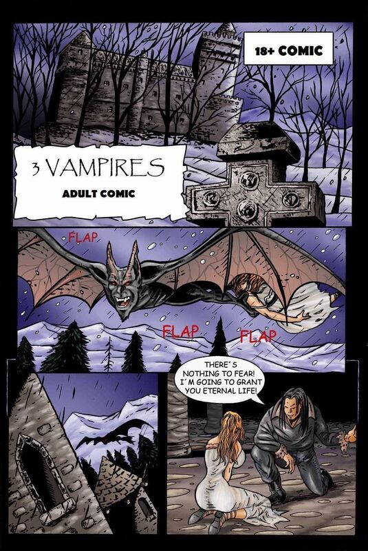 Three Vampires (18+ Comic)