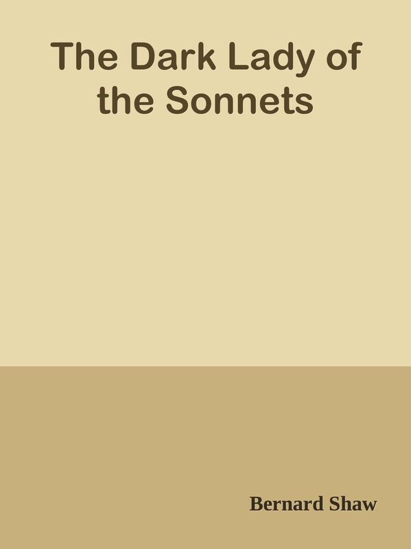The Dark Lady of the Sonnets