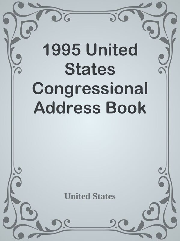 1995 United States Congressional Address Book