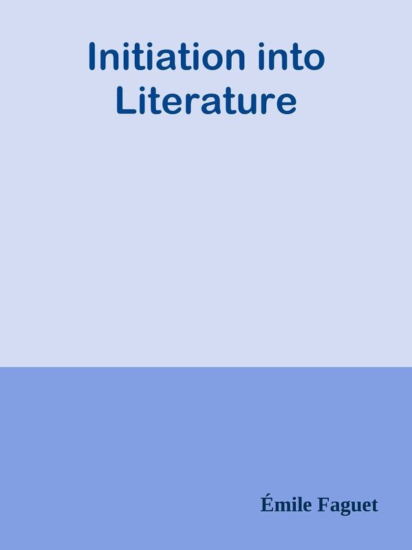 Initiation into Literature