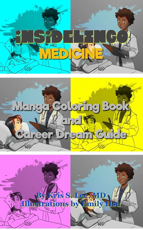 InsideLingo Medicine Manga Coloring Book and Dream Career Guid