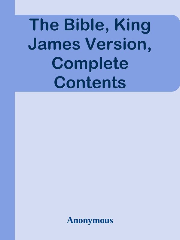 The Bible, King James Version, Complete Contents