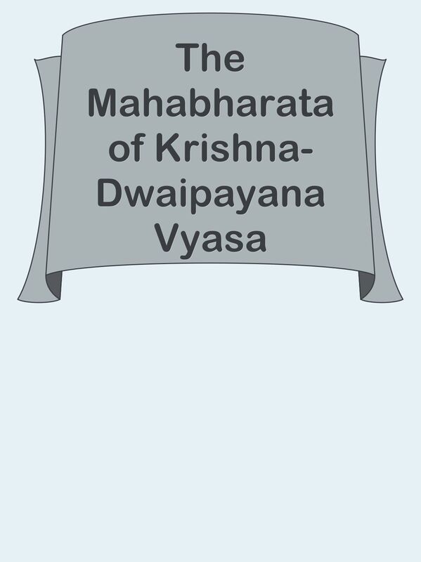 The Mahabharata of Krishna-Dwaipayana Vyasa Translated into English Prose / Sabha Pa