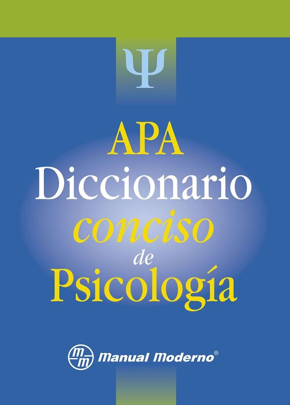 APA. Diccionario conciso de psicologia