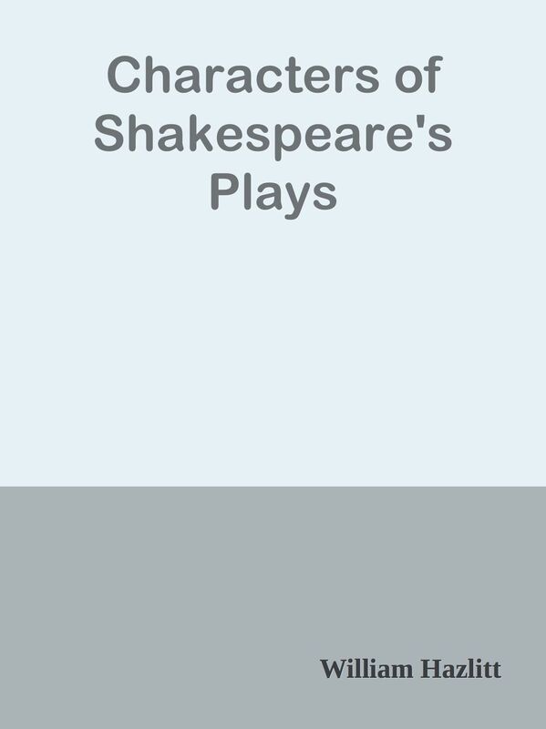 Characters of Shakespeare's Plays