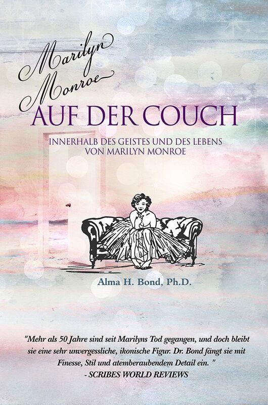 Marilyn Monroe auf der Couch Innerhalb des Geistes und des Lebens von Marilyn Monroe