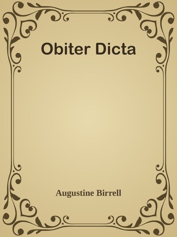 Obiter Dicta