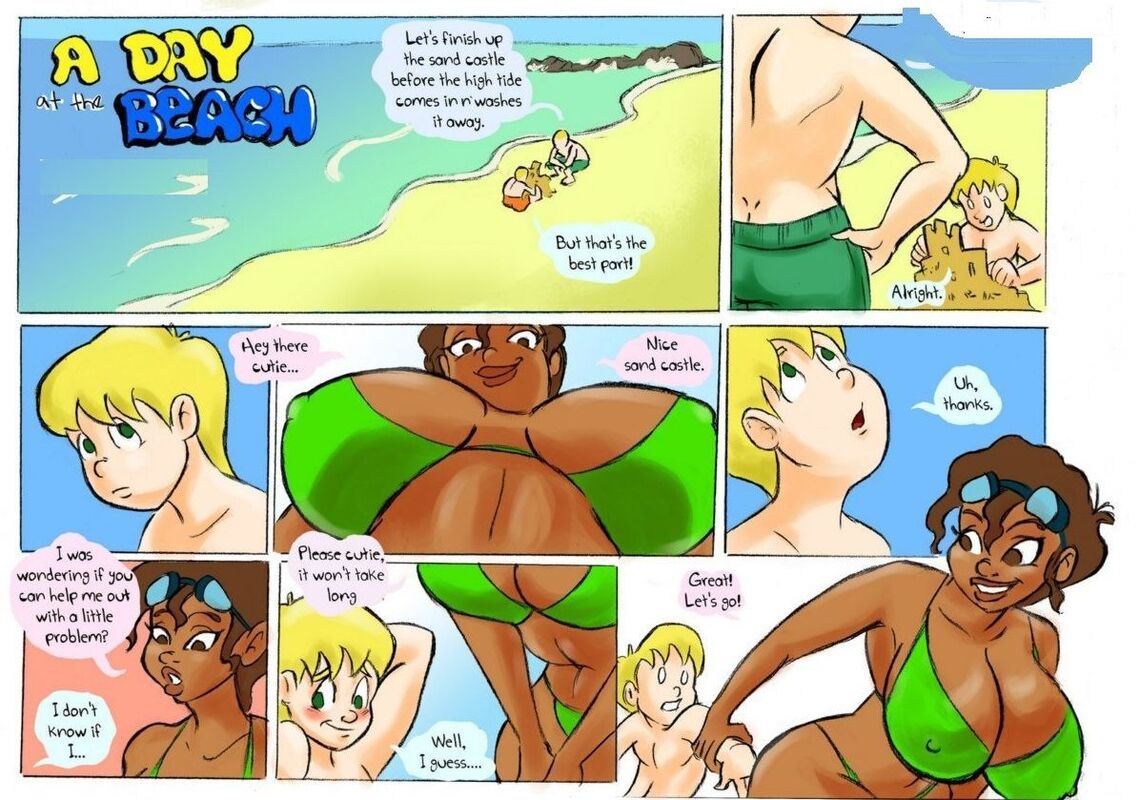 A Day at the Beach (Erotic Comic)