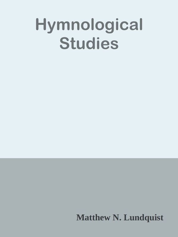 Hymnological Studies