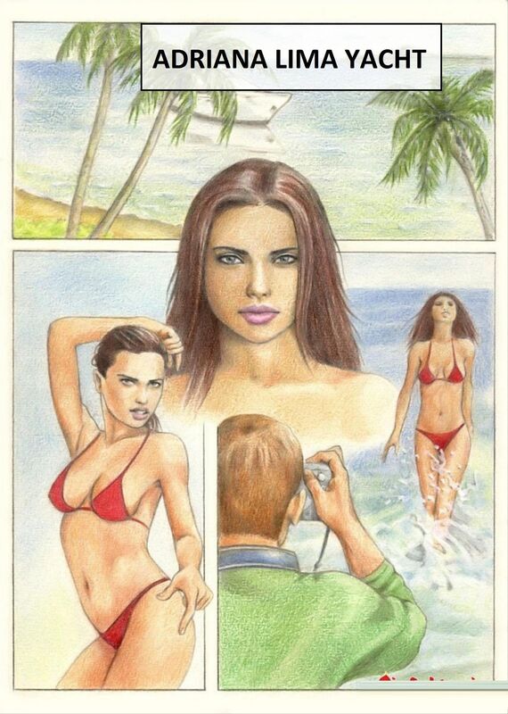Adriana Lima Yacht (Erotic Comic)