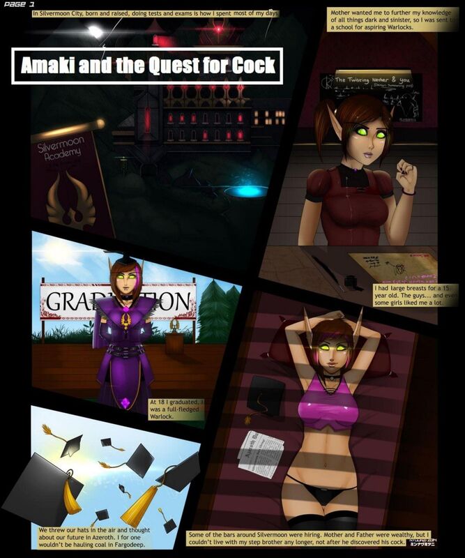 Amaki & the Quest for Cock (Erotic Comic)