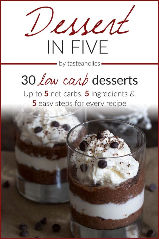 Keto Diet - Dessert in Five: 30 Low Carb Desserts. Up to 5 Net Carbs & 5 Ingredients Each!