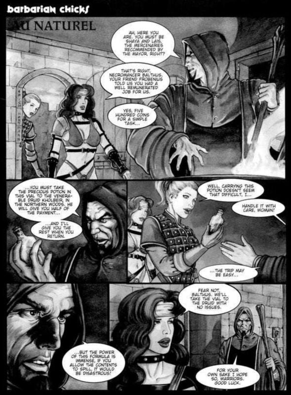 Barbarian Chicks Naturel (Erotic Comic)