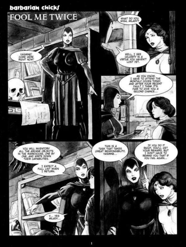 Barbarian Chicks Fool Me Twice (Erotic Comic)