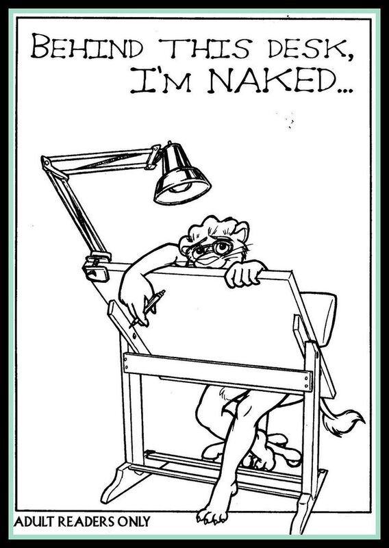 Behind this Desk I'm Naked (Erotic Comic)
